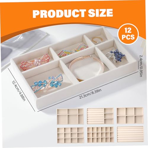 Rangement la planche densite bijoux velours pour la coiffeuse