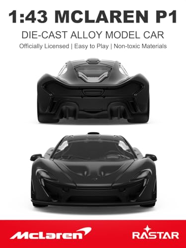 RASTAR Modelo de Auto McLaren P1 Diecast 1:43 Negro miniatura 2