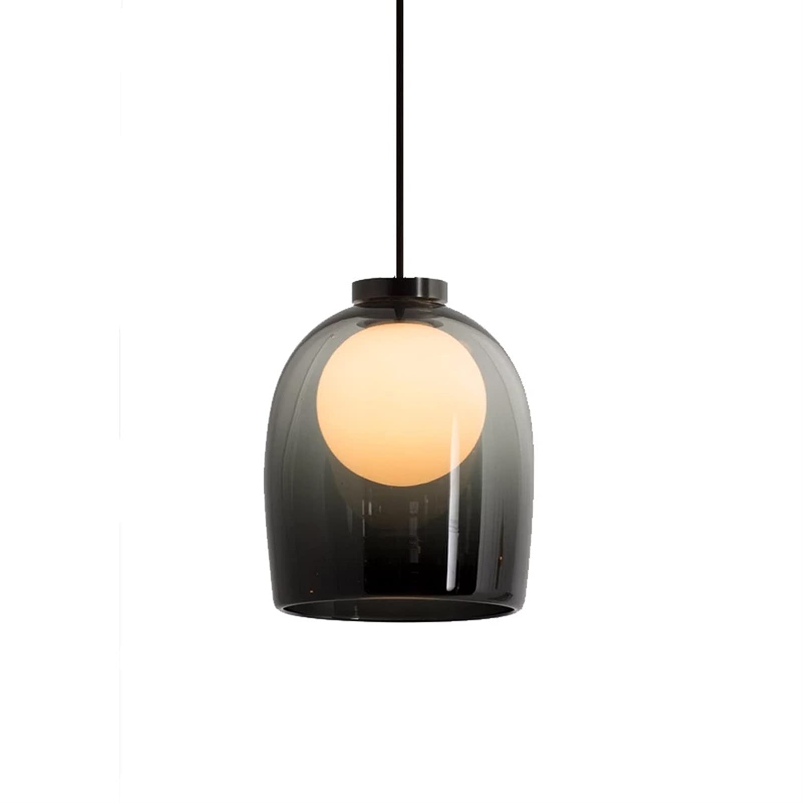 Plafonnier Lampe suspendue américaine E27 en verre pour salon et hôtel