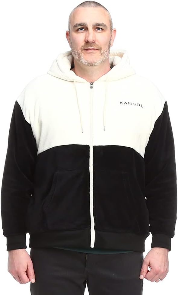 A17216 ループウィラー 吊り編みジップアップパーカー ブラック M