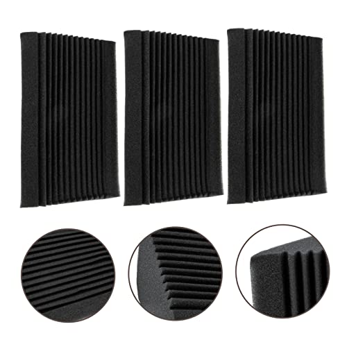 3Pcs Gear Shape Soundproof Sponge para Espacio Musical Interior Negro miniatura 2