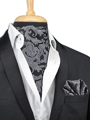Image of Peluche Stunning Alley Black Cravat for Men