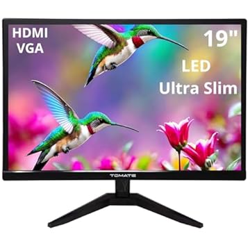 Monitor Ultra Slim 19" HD 1440x900 8ms 60Hz HDMI/VGA Tela com Ajuste de Inclinação