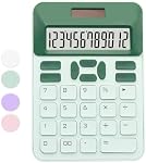 Sportsvoutdoors Calculateur standard vert, 12 Chiffre LCD Affichage, Bureau, Maison, École, Boutique