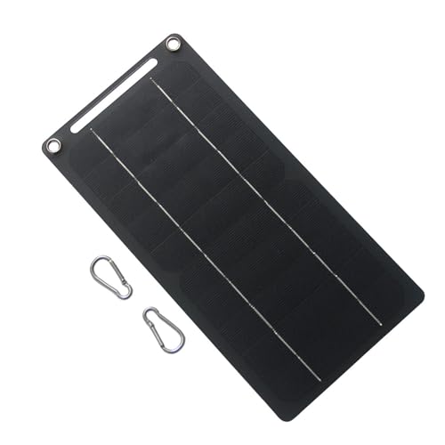 Panel solar monocristalino de 6W ASHATA ligero para cargar electrónica sin enchufes 3