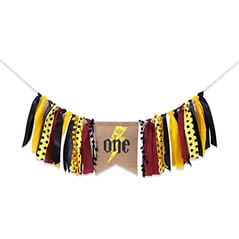 One Potter Highchair Banner,Harry Party Birthday Decorations, Potter Inspired High Chairbanner, Harry Cake Smash Outfit Girl, First 1st Birthday Party Cake Smash Girl Cover