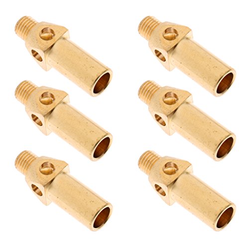 YIJU Ponta/Bico/Jato/Queimador de Latão 6 Unidades para Orifícios de Ar de Gás LP de Propano 5 Mm