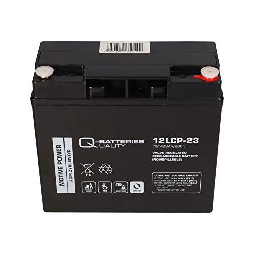 GreenStreet Batterie de rechange pour scooter électrique 2 batteries 12 V 23 Ah