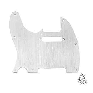 SHUIYUE Pickguard de Guitare télé pour gaucher pour Argent Alliage d’aluminium de Guitares électriques,pickguard en… - Les Beatles, Paul McCartney, John Lennon, RIngo Starr, George Harrison