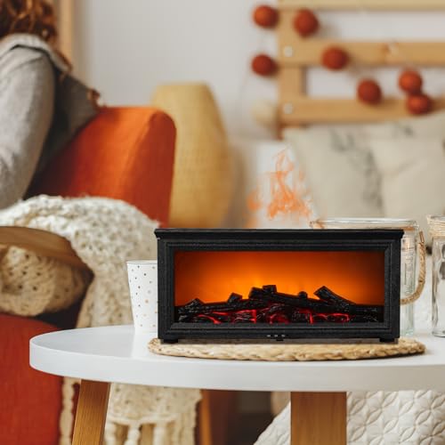 Difusor aromático eléctrico Housoutil simulador llama miniatura 4