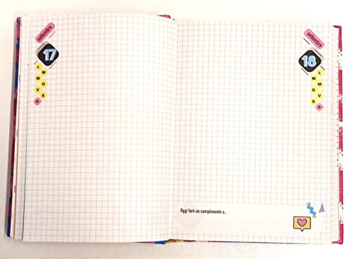 SEVEN. DIARIO Scuola BrightHeart Fucsia con