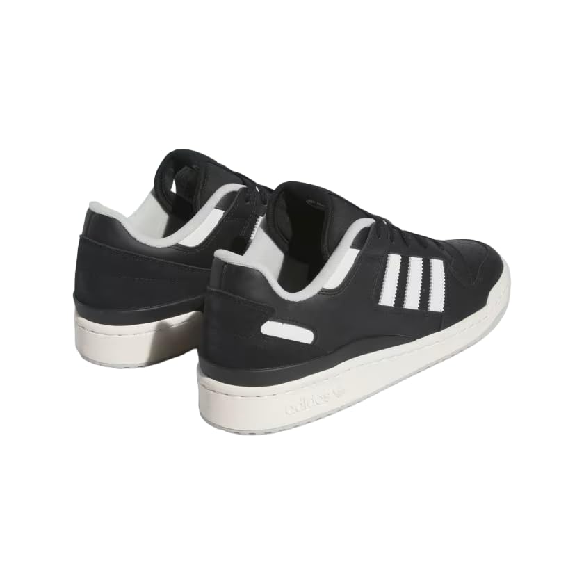 Image of adidas Originals Men Leather Forum Low CL Casual Shoe CBLACK /ORBGRY /WONSIL (UK-9)
