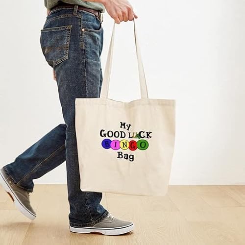 Cafepress Lucky Bingo Tote Bag Natural Canvas Tote Bag, Reusable Shopping Bag #TOP3