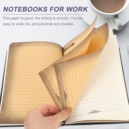 Cuaderno de cuero 3D relieve dorado POPETPOP con páginas gruesas para oficina 4