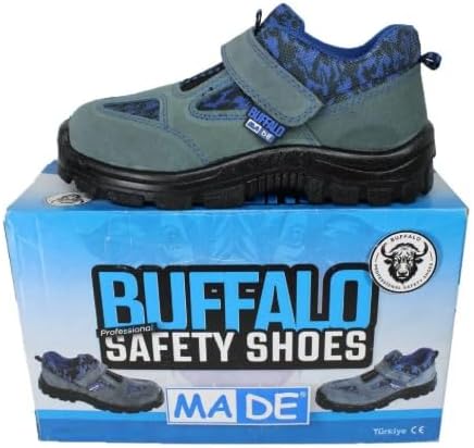 Buffalo Süet Çelik Burunlu İş Ayakkabısı, Konforlu Taban, Hava Alabilen, Antistatik, Kaymaz Taban, Darbe Ve Ezilmeye Dayanıklı,