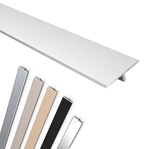 Sipiuriuik Silver Aluminum Floor Transition Strip T Molding Trim Threshold Strip