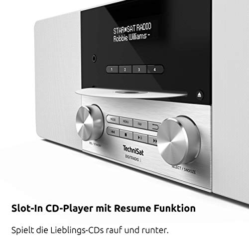 TechniSat DIGITRADIO 3 - Stereo DAB Radio Kompaktanlage (DAB+, UKW, CD-Player, Bluetooth, USB, Kopfhöreranschluss, AUX… - Image 8