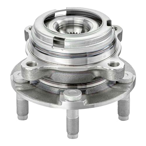 Image of Detroit Axle - 2pc Front Wheel Bearing Hubs for 2015-2021 Nissan GT-R Wheel Bearing and Hubs Assembly 2016 2017 2018 2019 2020 Replacement Pair Hubs