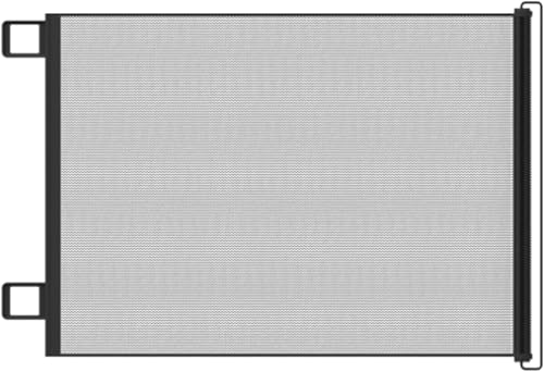 Barrera De Seguridad Bebe Extensibles, Puerta Retráctil para Perros,Puerta Retráctil para Mascotas, Puerta De Perro De Seguridad, Claza De Mascotas De Malla Interior