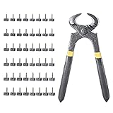 Snsowed 24 Pairs High Heel Replacement Tips with Stiletto Remove Plier for Women Shoes(7/8/9/10/11/12mm) , High Heel Shoes Replacement Dowels Repair Tips Pin