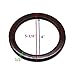 Model Worker 4PCS MDF Round Shaped Handles Replacement for Handmade Bag Handbags Purse Handles (Dark Brown)