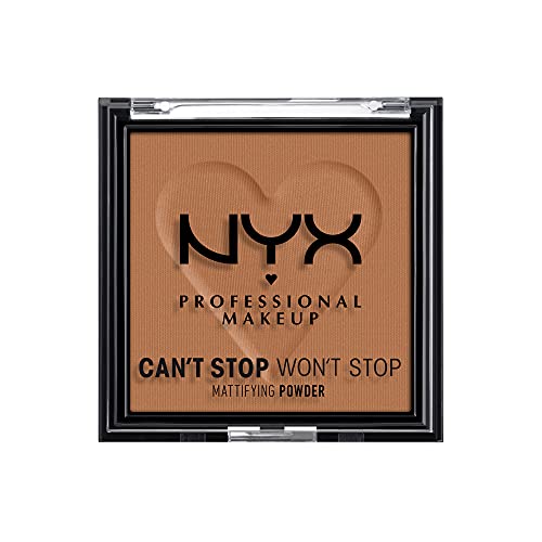NYX Professional Makeup Poudre Matifiante Can't Stop Won't Stop, Fini Mat, Mocha