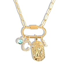 Gold Charm Necklace for Women – Personalized Initial Gift