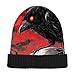 ZRYSMY Eye Raven Gothic Beanie for Men Women Fashion Unisex Winter Hat Reversible Skull Knit Cap Multi-Colored