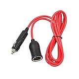 Este macho de cable de extensión del zócalo del coche hembra puede proporcionar 12V al otro dispositivo, como por ejemplo inflado de los neumáticos, de vacío, máquina de café