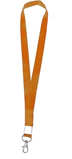 Ciieeo Cordón de Metal para Tarjeta de Identificación Cordón para El Cuello con Clip para Credencial Color Amarillo Versátil para Todas Las Edades