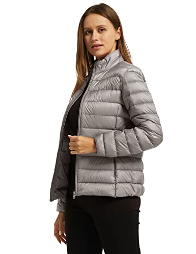 wantdo Women's Packable Ultra Light Weight Short Down Jacket3