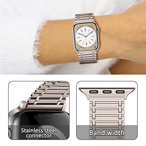 Magnetic For Apple Watch Band 45Mm 44Mm 41Mm 40Mm 38Mm 42Mm Men/Women,Stainless Steel Metal Loop Strap Magnet Buckble Wristband For Apple Watch Ultra Band 49Mm Iwatch Series 8 7 Se 6 5 4 3 2 1 #TOP6