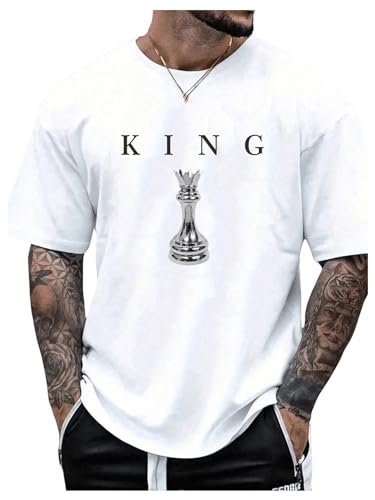 SOLY HUX Men's Graphic Tees Crew Neck T Shirts Short Sleeve T-Shirts Casual Summer Streetwear