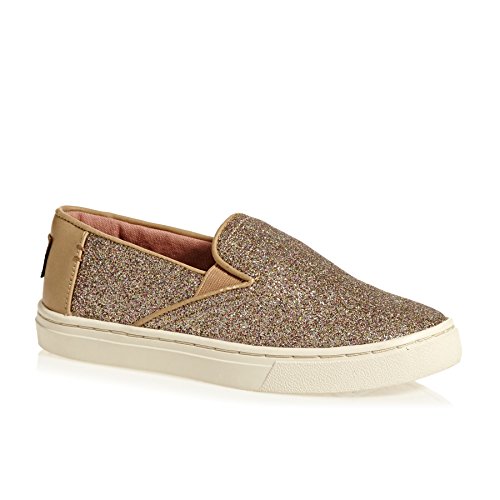 TOMS Kids Girl's Luca (Little Kid/Big Kid) Gold Iridescent Glimmer 6 Big Kid