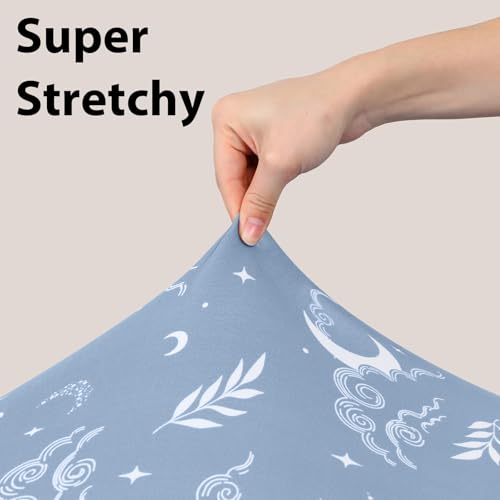 Image of Baby Crib Sheets for Boys and Girls, 3 Pack Fitted Toddler Bed Sheets Neutral for 52 inchx28 inch Standard Crib and Toddler Mattresses, Super Soft Microfiber Green Starry Sky