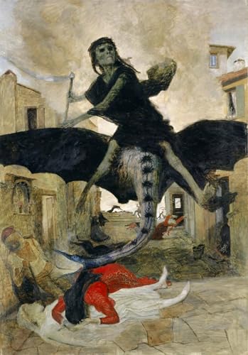 La peste di Arnold Böcklin poster decorativo para salones y oficinas modernas