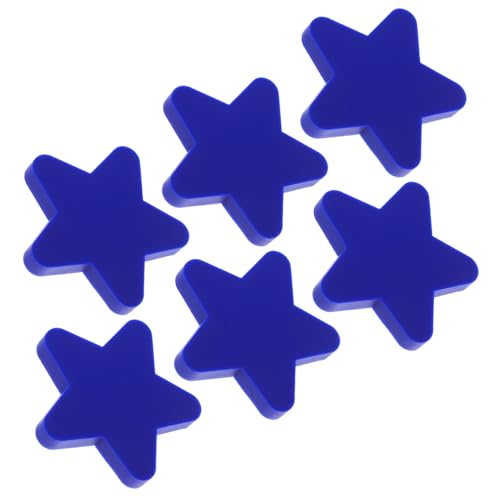 Angoily Star Shaped Drawer Pulls 6 Pack Cute Cabinet Handles Comfortable Install Zinc Alloy Decorative Wardrobe Knobs