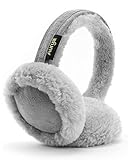Aurya Ear Muffs - Classic Unisex Ear Warmer Winter Outdoor Earmuffs for Women (Standard, Gray)