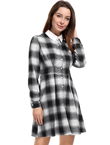 Allegra K - Vestito - Maniche Lunghe - Donna