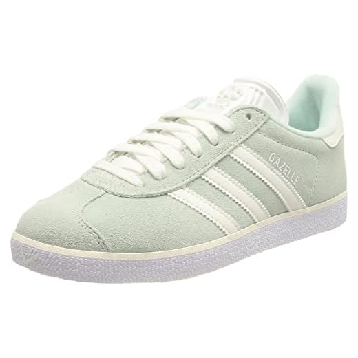 adidas Gazelle, Sneaker Mujer, Halo Mint/Core White/Silver Metallic
