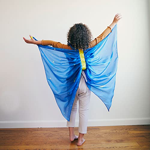 Sarah's Silks - Starry Night Fairy Wings, 100% Real Silk Dress Up Costume, Eco-Friendly Dyes, 42-Inches Long (Starry Night) #TOP2