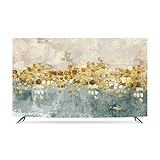 Golden Forest/Sunny Landscape Dust / TV Cover 32/37IN Sunblock TV Cloth/computer Cover Desktop/wall Hanging/curved Screen/cover, Bedroom/Home Decoration(Size:55IN,Color:A)