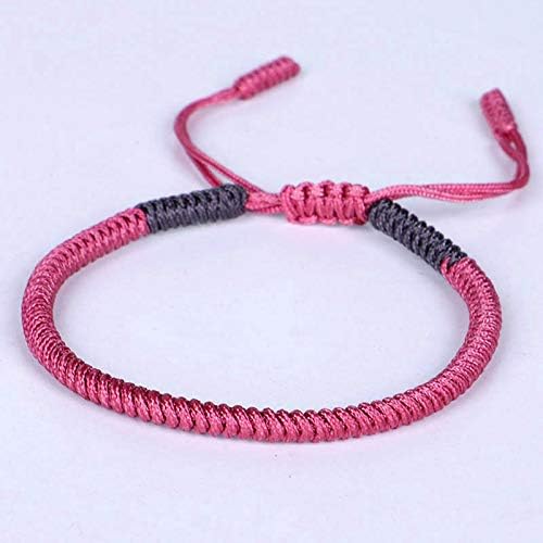 COLORFUL BLING Handmade Weave Tibetan Buddhist Woven Knots Bracelets Mens Womens Lucky Red String Bracelets for Protection Jewelry - Image 9
