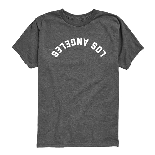 Image of Instant Message - Los Angeles White Upside Down - Boys Short Sleeve Tee