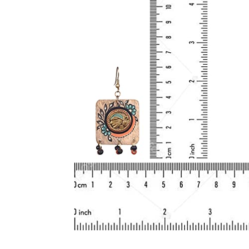 Image of Handcrafted Tribal Wooden Earrings Collection for Women - Butterfly, Princess & Modern Geometric Statement Designs