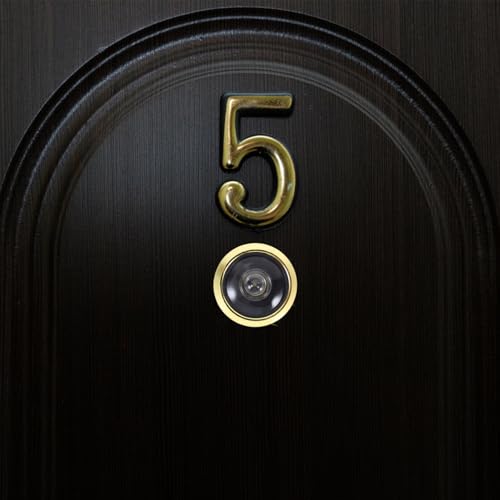 Visor de puerta ajustable PartyKindom con ángulo amplio, cubierta de privacidad y acabado dorado para puertas con diámetro de agujero 14-18mm miniatura 6