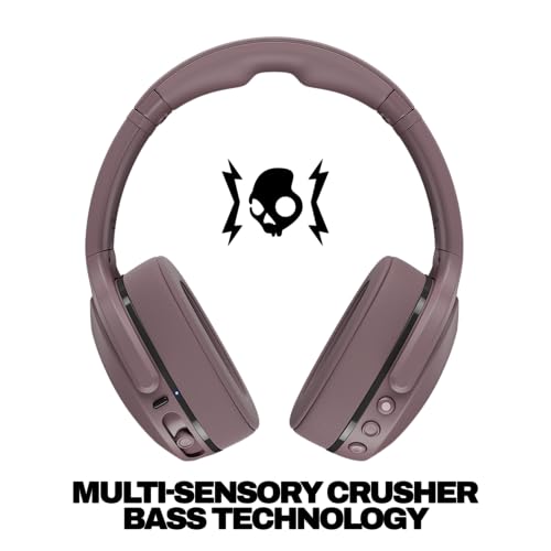 Image of Skullcandy Crusher 540 Active Wireless Bluetooth Headphones with Multi-Sensory Bass, Noise Isolating Over-Ear Fit, Sweat and Water Resistant, 40 Hours Battery, Microphone for iPhone Android - Smoke | Bluetooth, Noise Isolating Over-Ear Secure Fit, Sweat and Water Resistant, 40 Hours Battery, Working Out, Gym, Fitness