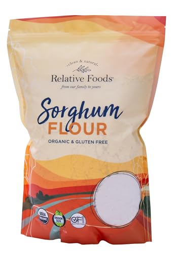 Organic Sorghum Flour 3 lb, Gluten-Free, Non-GMO, Finely Milled Whole Grain Flour - Perfect for Baking, Pancakes, Bread, Tortillas and more.