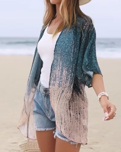 Image of Swimsuit Coverups for Women Sarong Beach Bikini Wrap Sheer Short Skirt Chiffon Scarf for Swimwear