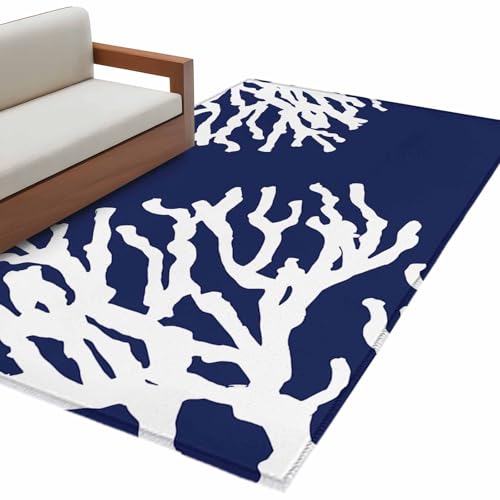 Tapete corredor 82x152 cm coral marino antideslizante miniatura 2
